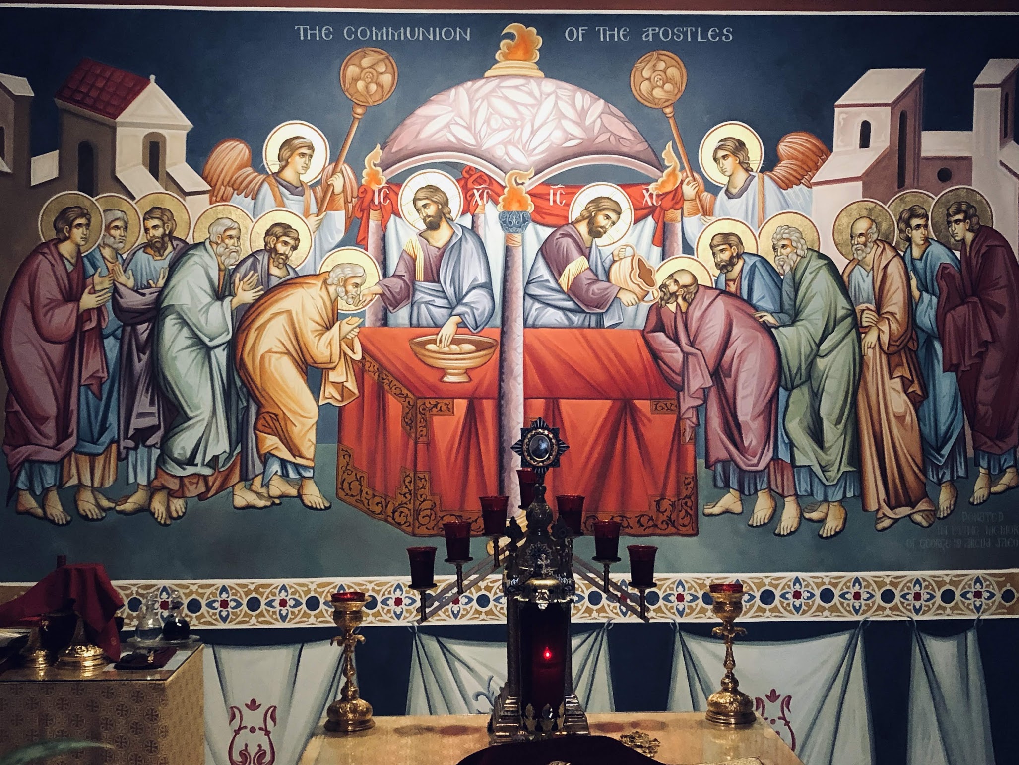The Last Supper icon by Vladimir Blagonadezhdin